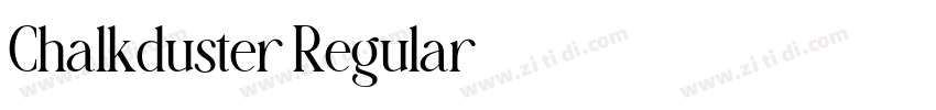 Chalkduster Regular字体转换